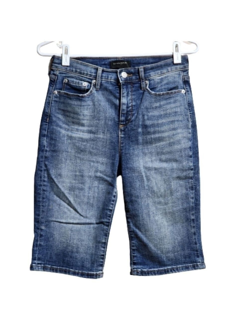 Banana republic bermuda denim short color blue size 26/2
